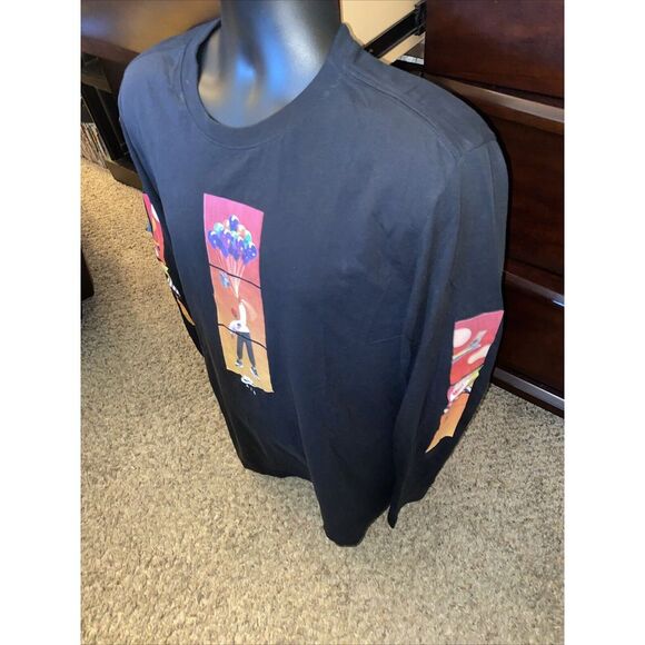 NIKE AIR MAX 1 ATMOS ELEPHANT JADE BALLOONS L/S TEE SHIRT BLACK Sz XL - Picture 2 of 10